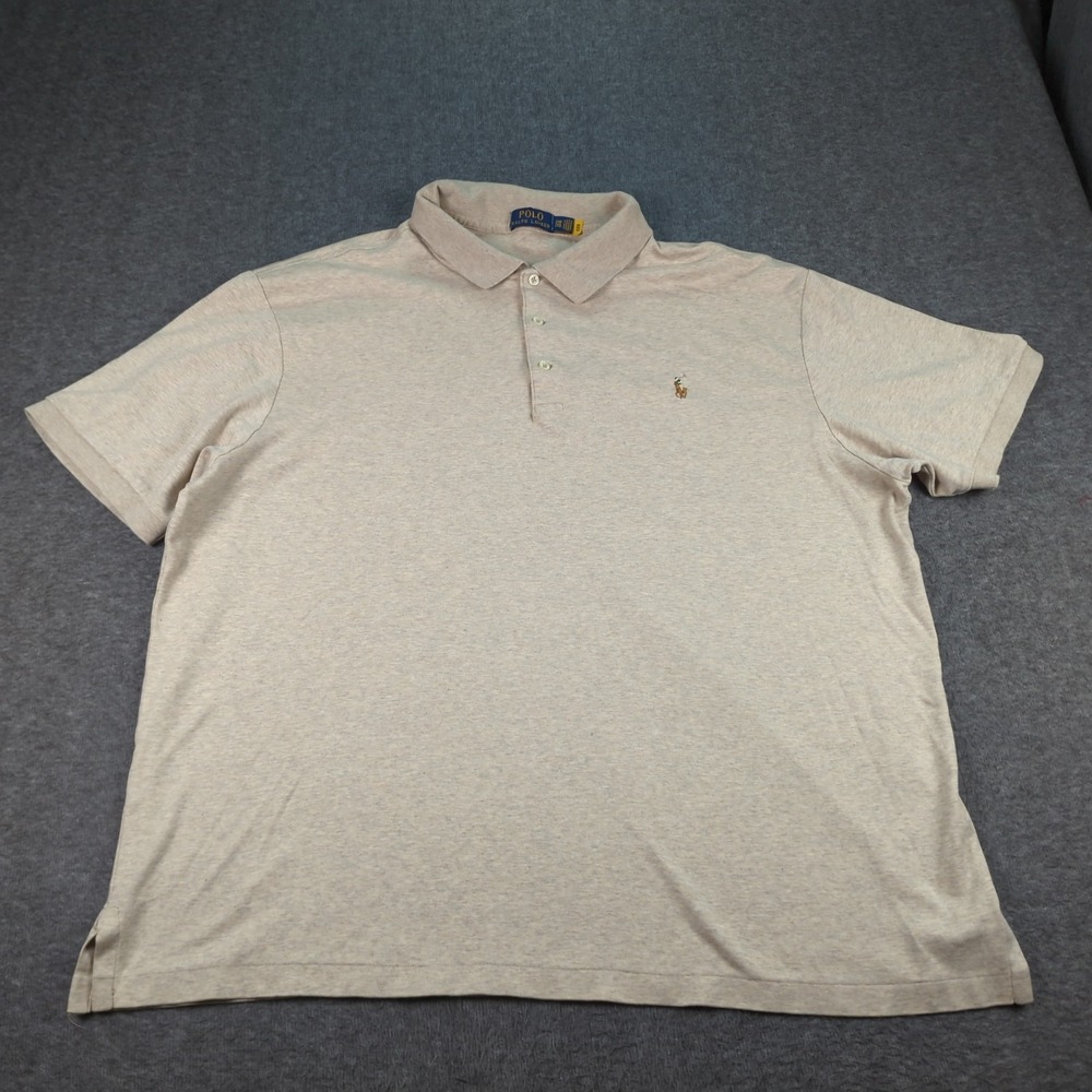 Polo Ralph Lauren Shirt Mens 2XB Brown Flesh Pony Casual Preppy Office XXL‎ Big